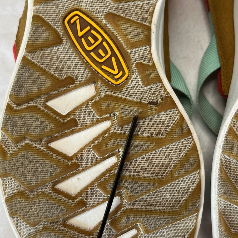 KEEN Women's Backstrap Elle Sport Sandals Size 11 Red Mint Yellow Hiking - Picture 9 of 12